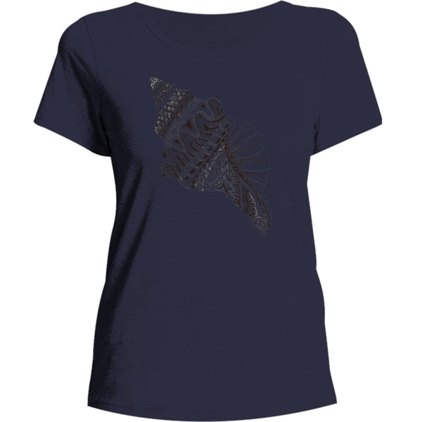 Tribal Shell - Ladies Burnout Tee