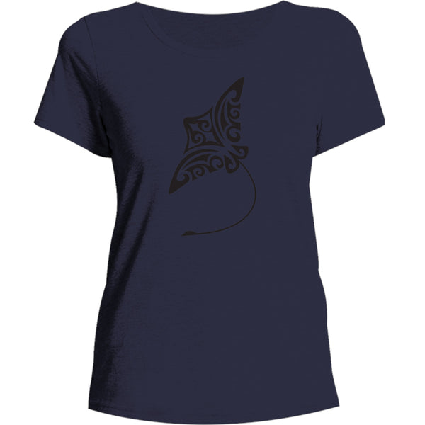 Tribal Stingray - Ladies Burnout Tee