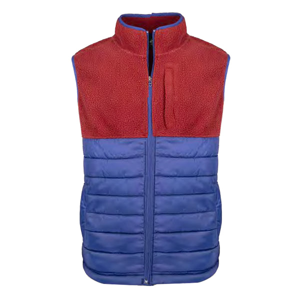 Mixed Media Full Zip Vest