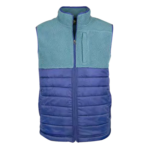 Mixed Media Full Zip Vest