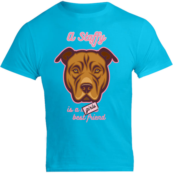 A Staffy Is A Girl's Best Friend - Unisex Tee - Graphic Tees Australia