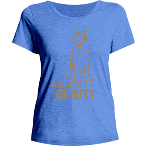 Always On Duty - Ladies Relaxed Fit Tee - Graphic Tees Australia