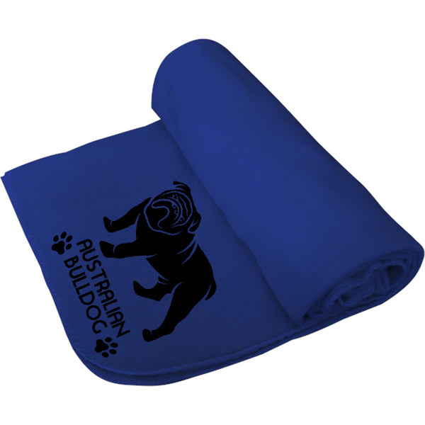 Australian Bulldog - Polar Fleece Blanket - Graphic Tees Australia