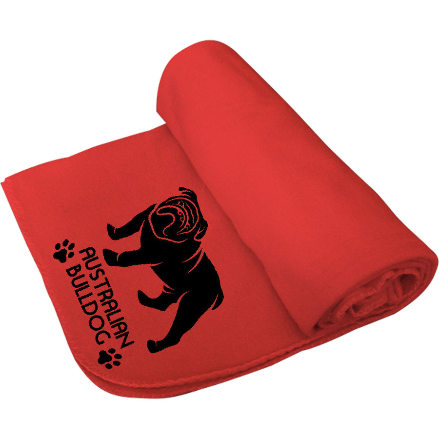 Australian Bulldog - Polar Fleece Blanket - Graphic Tees Australia