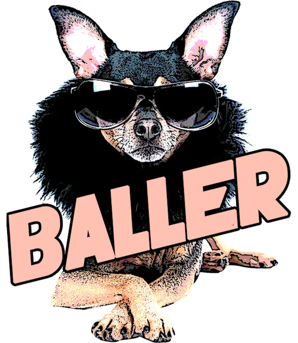 Baller - Ladies Relaxed Fit Tee - Graphic Tees Australia