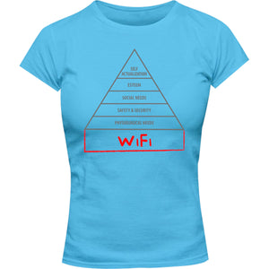 Basic Human Needs Pyramid - Ladies Slim Fit Tee - Graphic Tees Australia