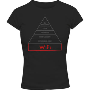 Basic Human Needs Pyramid - Ladies Slim Fit Tee - Graphic Tees Australia