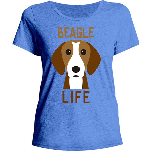 Beagle Life - Ladies Relaxed Fit Tee - Graphic Tees Australia