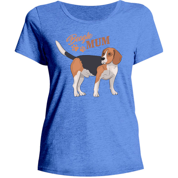 Beagle Mum - Ladies Relaxed Fit Tee - Graphic Tees Australia