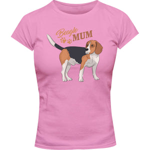 Beagle Mum - Ladies Slim Fit Tee - Graphic Tees Australia