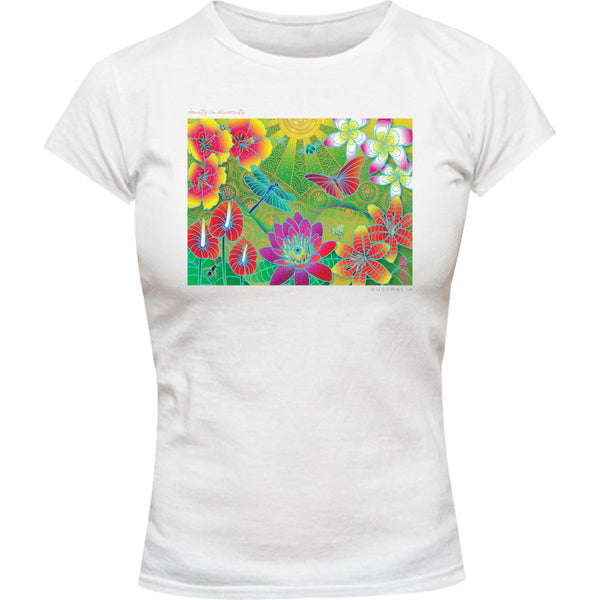 Beauty in Diversity - Ladies Slim Fit Tee - Graphic Tees Australia