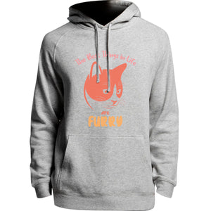 Best Things In Life Are Furry - Unisex Hoodie - Plus Size - Graphic Tees Australia