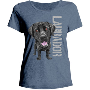 Black Labrador - Ladies Relaxed Fit Tee - Graphic Tees Australia