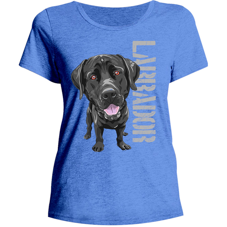 Black Labrador - Ladies Relaxed Fit Tee - Graphic Tees Australia