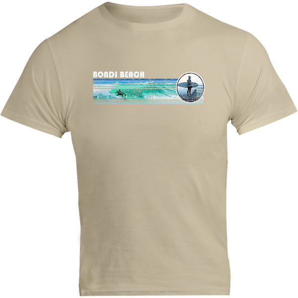 Bondi Landscape Surfer - Unisex Tee - Graphic Tees Australia