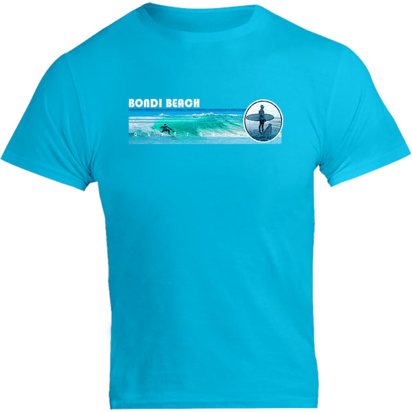 Bondi Landscape Surfer - Unisex Tee - Graphic Tees Australia