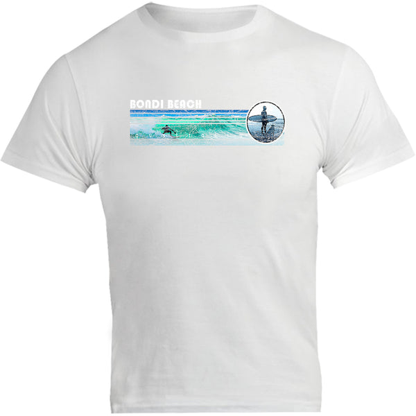 Bondi Landscape Surfer - Unisex Tee - Graphic Tees Australia