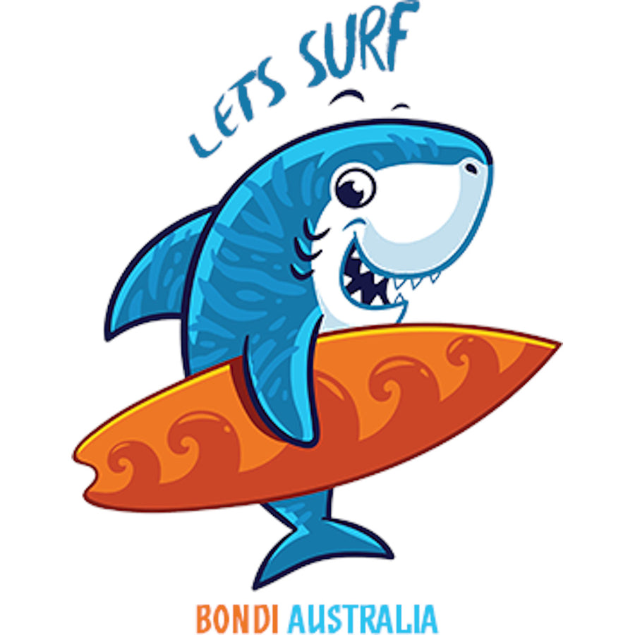 Bondi Lets Surf - Youth & Infant Tee - Graphic Tees Australia