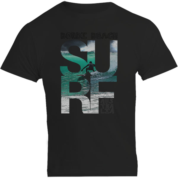 Bondi Surf Photo in Word - Unisex Tee - Graphic Tees Australia