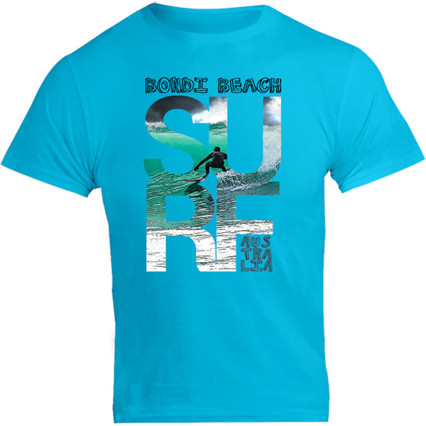 Bondi Surf Photo in Word - Unisex Tee - Graphic Tees Australia