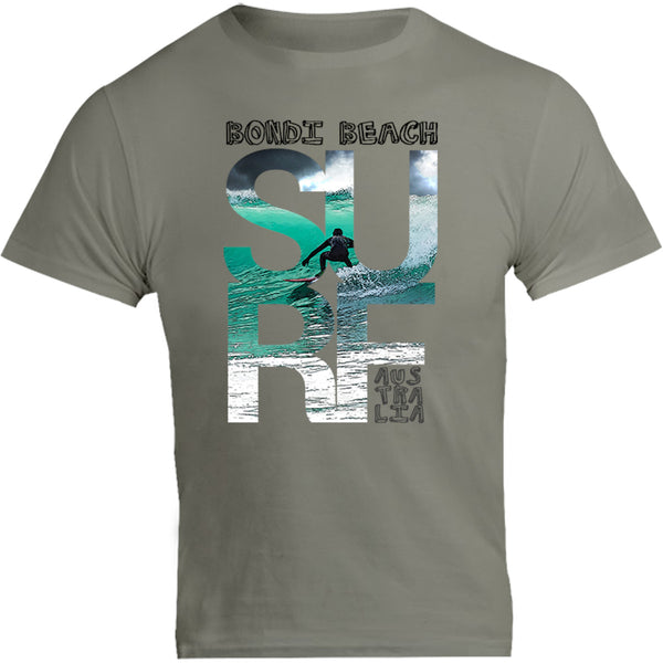 Bondi Surf Photo in Word - Unisex Tee - Graphic Tees Australia