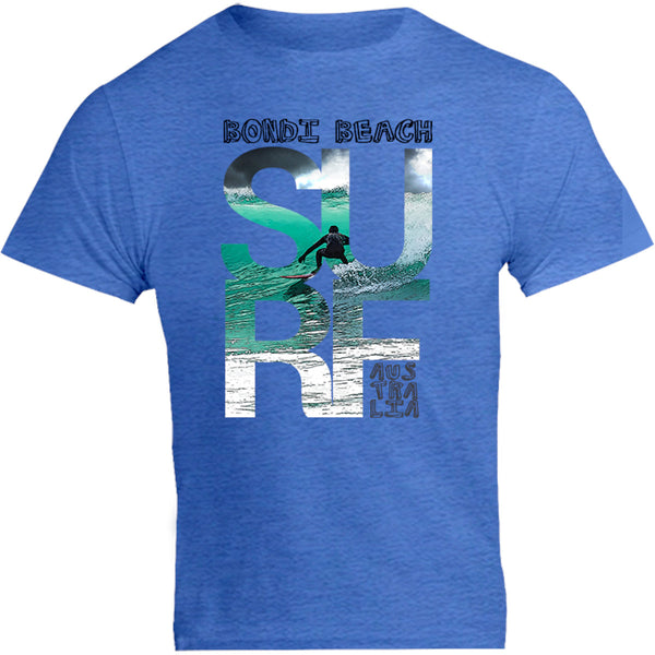 Bondi Surf Photo in Word - Unisex Tee - Graphic Tees Australia