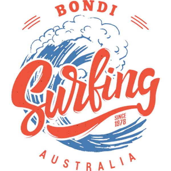 Bondi Surfing - Ladies Relaxed Fit Tee - Graphic Tees Australia