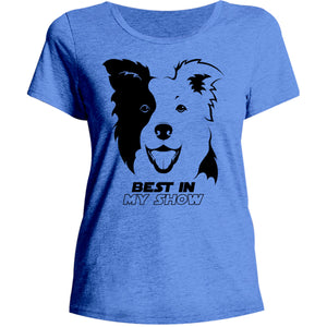 Border Collie Best In Show - Ladies Relaxed Fit Tee - Graphic Tees Australia