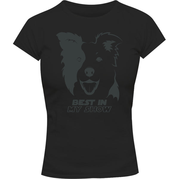 Border Collie Best In Show - Ladies Slim Fit Tee - Graphic Tees Australia