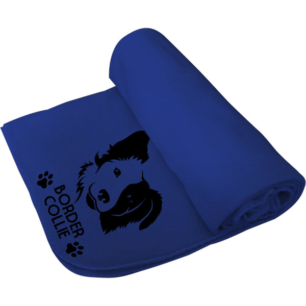 Border Collie - Polar Fleece Blanket - Graphic Tees Australia