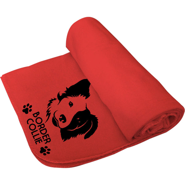 Border Collie - Polar Fleece Blanket - Graphic Tees Australia