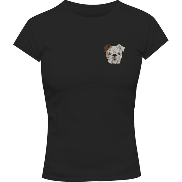 Bulldog Face - Ladies Slim Fit Tee