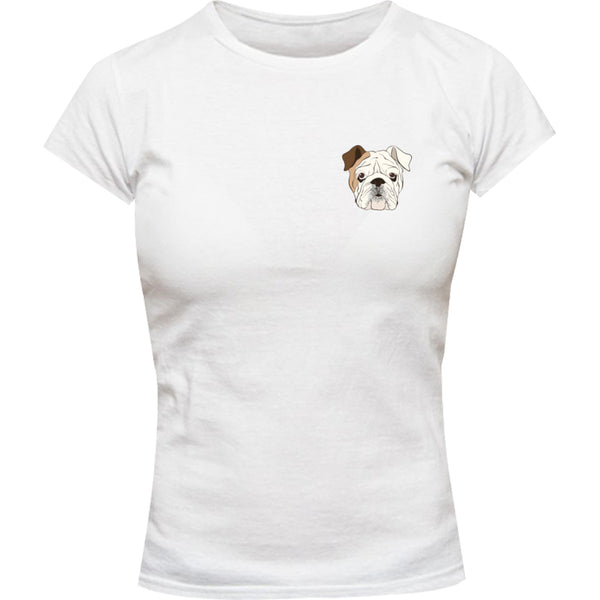 Bulldog Face - Ladies Slim Fit Tee