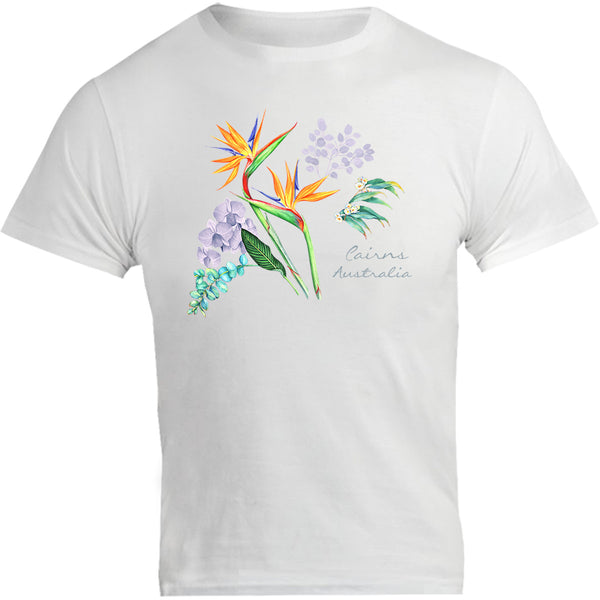 Cairns Australia Floral - Unisex Tee - Graphic Tees Australia