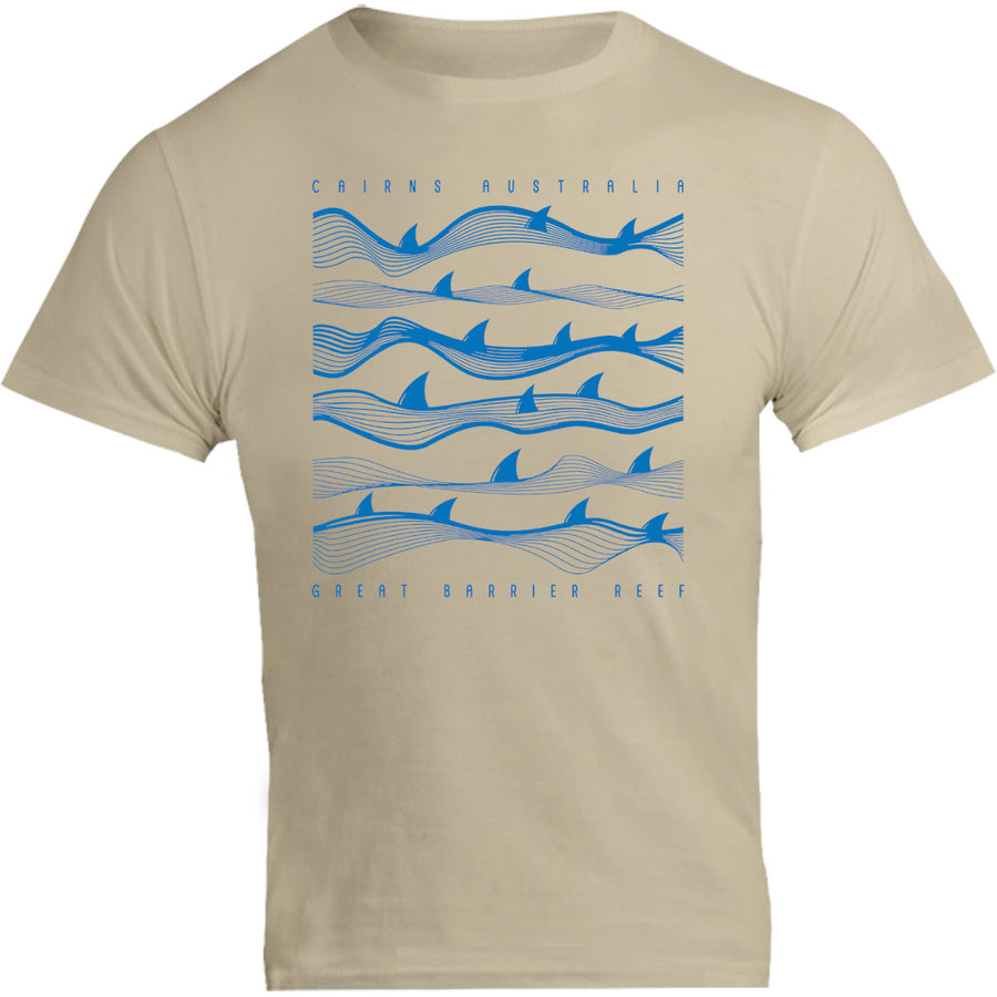 Cairns Australia Shark Waves - Unisex Tee - Graphic Tees Australia