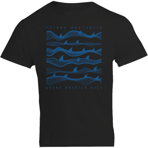 Cairns Australia Shark Waves - Unisex Tee - Graphic Tees Australia