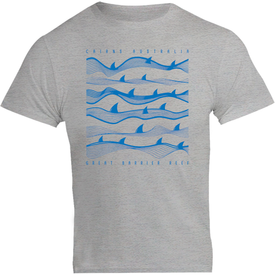 Cairns Australia Shark Waves - Unisex Tee - Graphic Tees Australia