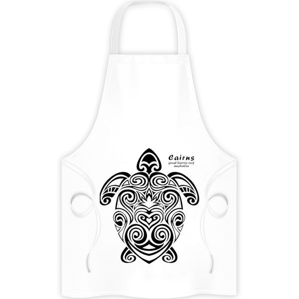 Cairns Turtle Tribal - Apron - Graphic Tees Australia