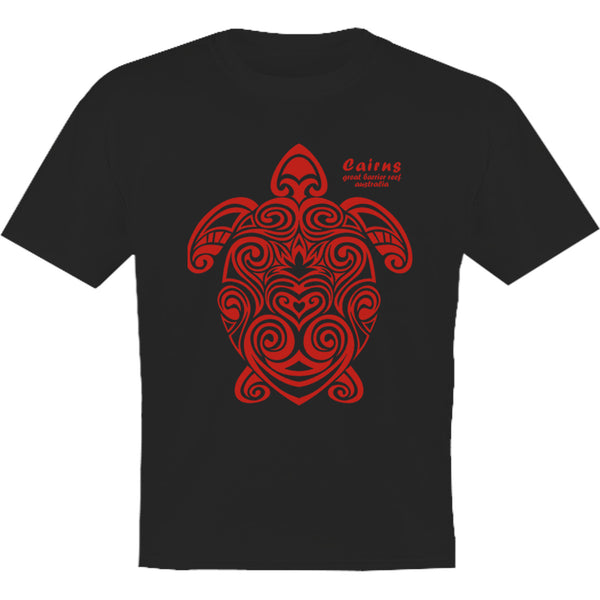 Cairns Turtle Tribal - Youth & Infant Tee - Graphic Tees Australia