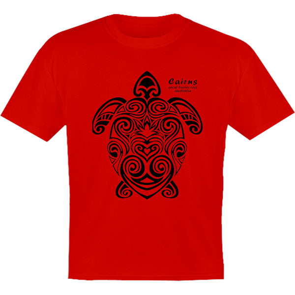 Cairns Turtle Tribal - Youth & Infant Tee - Graphic Tees Australia