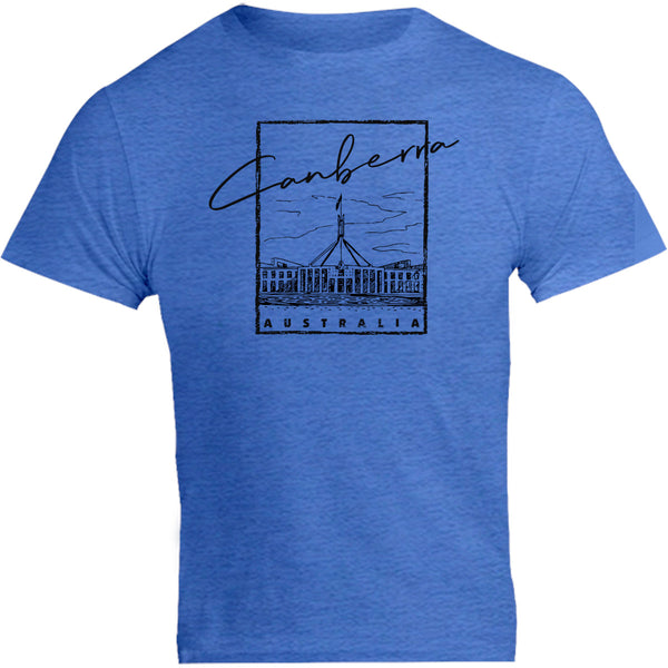 Canberra Australia Parliament in Square - Unisex Tee - Graphic Tees Australia