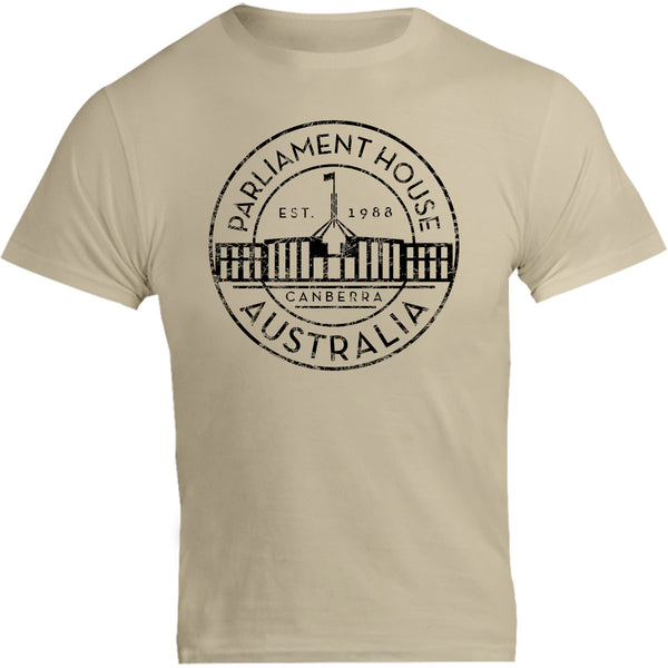 Canberra Australia Varsity Circle - Unisex Tee - Graphic Tees Australia