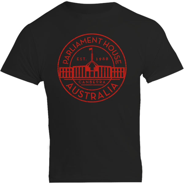 Canberra Australia Varsity Circle - Unisex Tee - Graphic Tees Australia