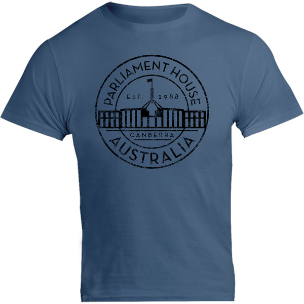 Canberra Australia Varsity Circle - Unisex Tee - Graphic Tees Australia