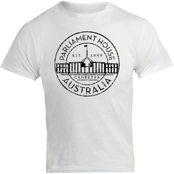 Canberra Australia Varsity Circle - Unisex Tee - Graphic Tees Australia