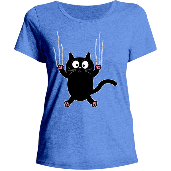 Cat Claw Scratch - Ladies Relaxed Fit Tee - Graphic Tees Australia