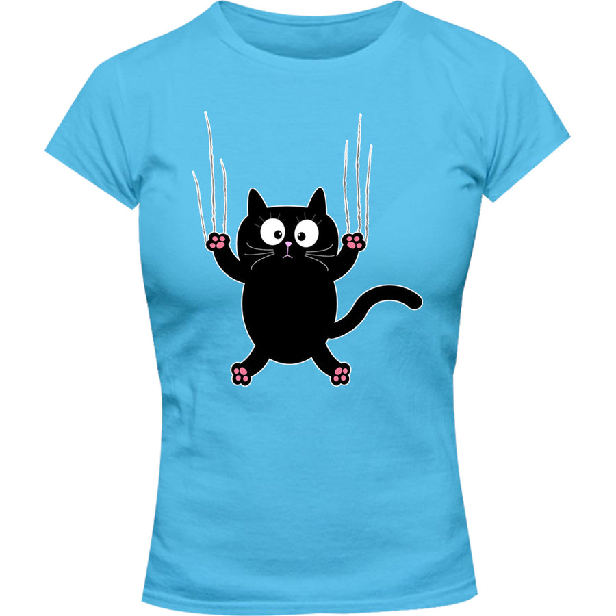 Cat Claw Scratch - Ladies Slim Fit Tee - Graphic Tees Australia