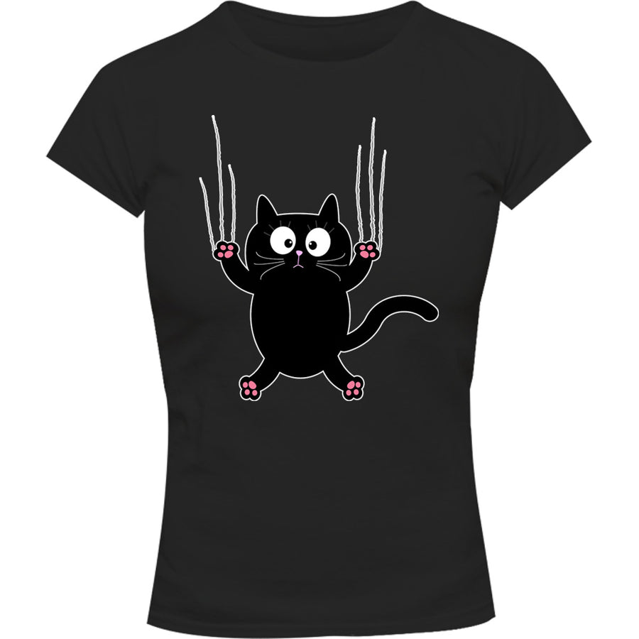 Cat Claw Scratch - Ladies Slim Fit Tee - Graphic Tees Australia