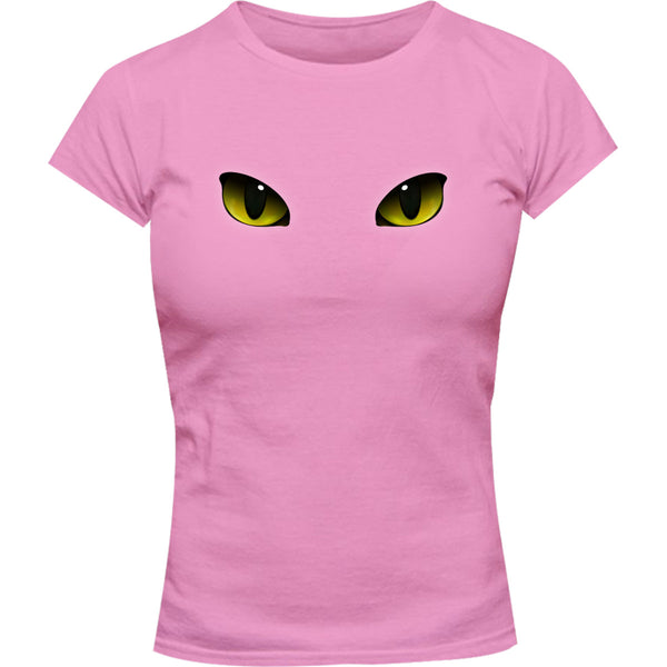 Cat Eyes - Ladies Slim Fit Tee - Graphic Tees Australia