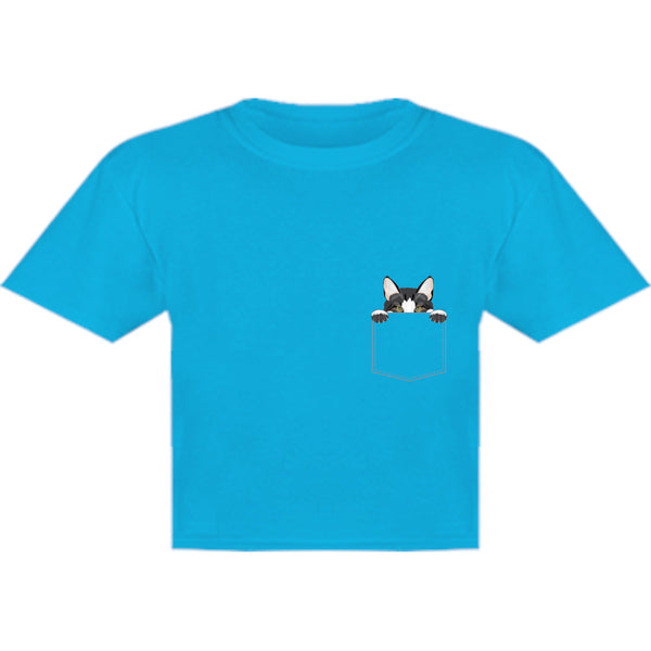 Cat In Pocket - Youth & Infant Tee - Graphic Tees Australia